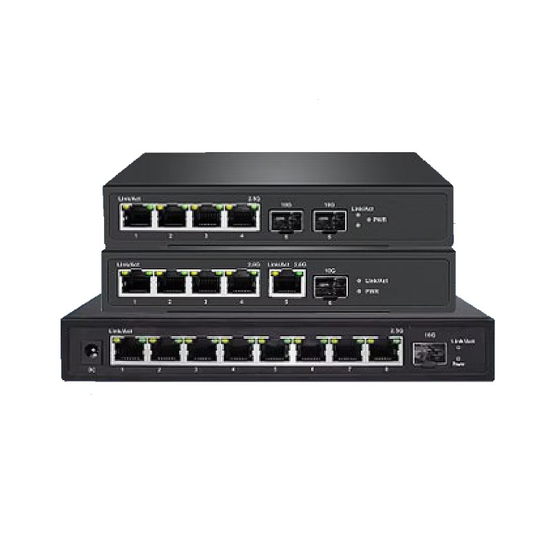 Sfp+ 10G Managed Switch 8 Port - 4/8-portowy przełącznik Multi-Gigabit Web Managed 2.5G