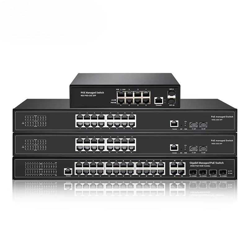 Managed Gigabit Poe Switch 8 Port 802.3At - 8-portowy, 16-portowy, 24-portowy, 48-portowy gigabitowy przełącznik
