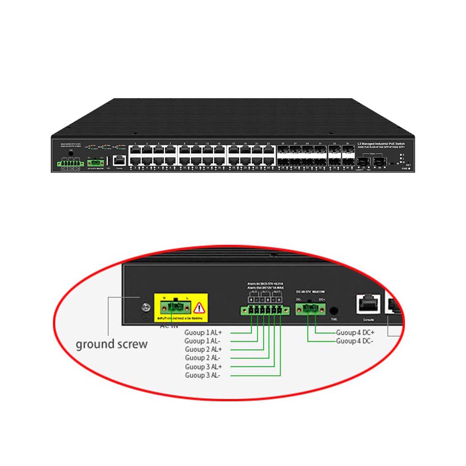 Sfp+ 10G Managed Switch 8 Port - Przemysłowy przełącznik zarządzany L3 z 10G