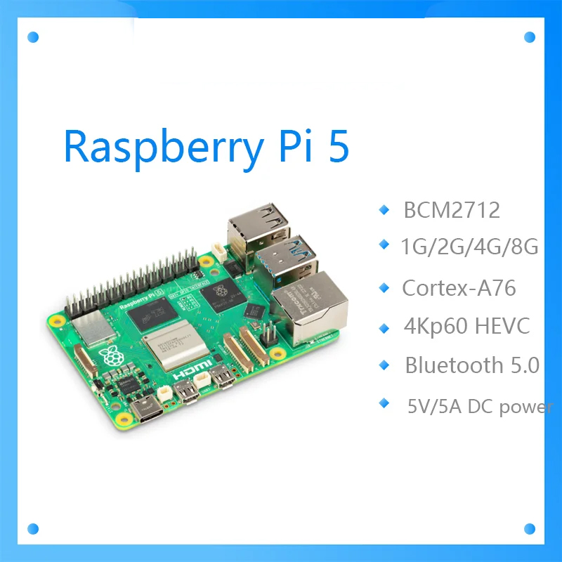 Raspberry Pi 5 8Gb - Oficjalny Raspberry Pi 5 Cortex-A76 Linux