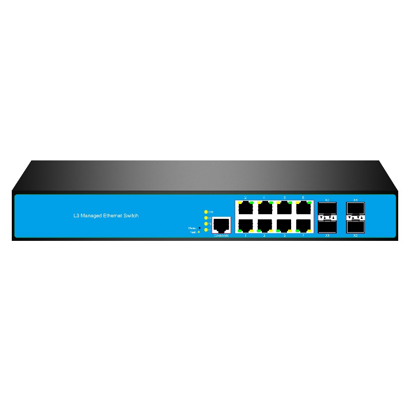 Sfp+ 10G Managed Switch 8 Port - 12-portowy przełącznik sieciowy L3 z obsługą