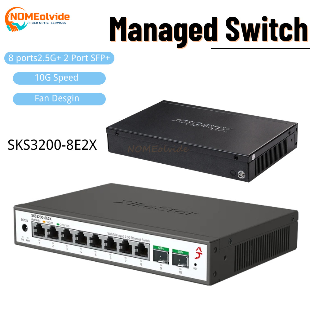 Sfp+ 10G Managed Switch 8 Port - SKS3200 XikeStor 10-portowy przełącznik Ethernet L2