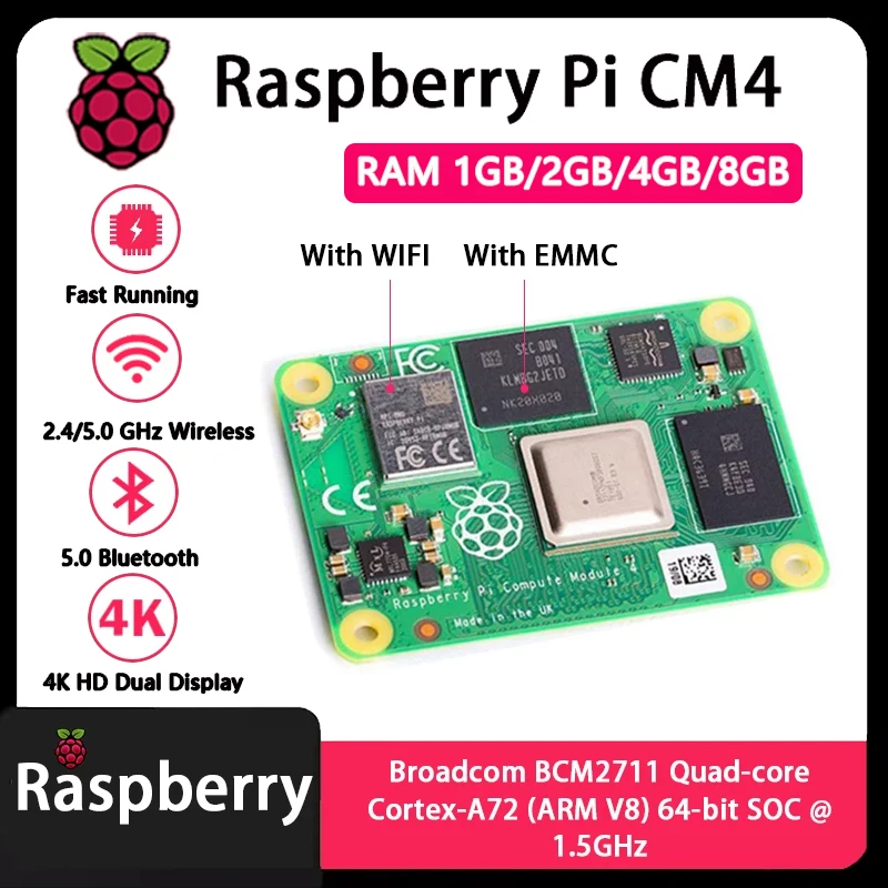 Raspberry Pi CM4 1GB/2GB/4GB/8 – Raspberry Pi Cm4 8Gb Ram 32Gb Emmc Wifi recenzja i cena