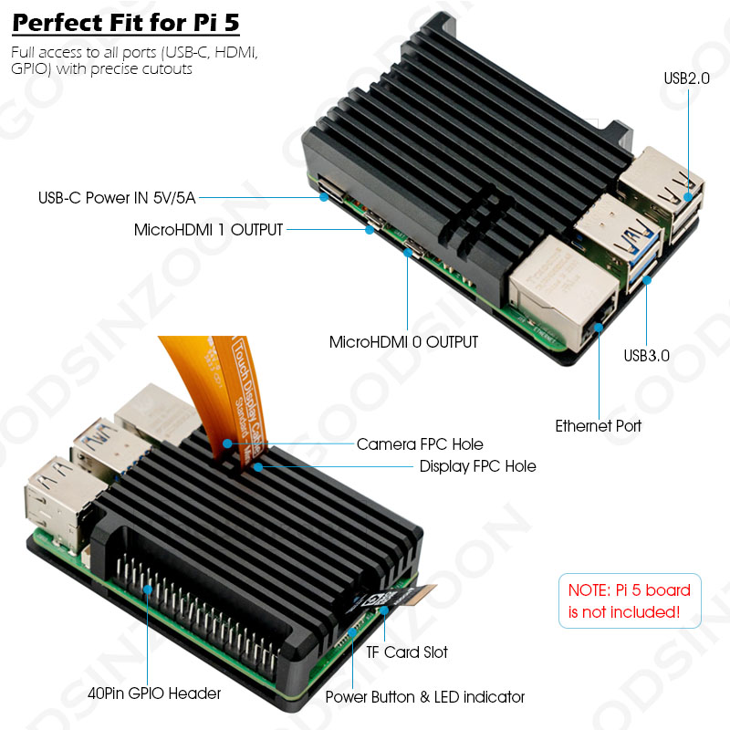 Aluminiowe etui pancerne Raspb – Raspberry Pi 5 8Gb recenzja i cena