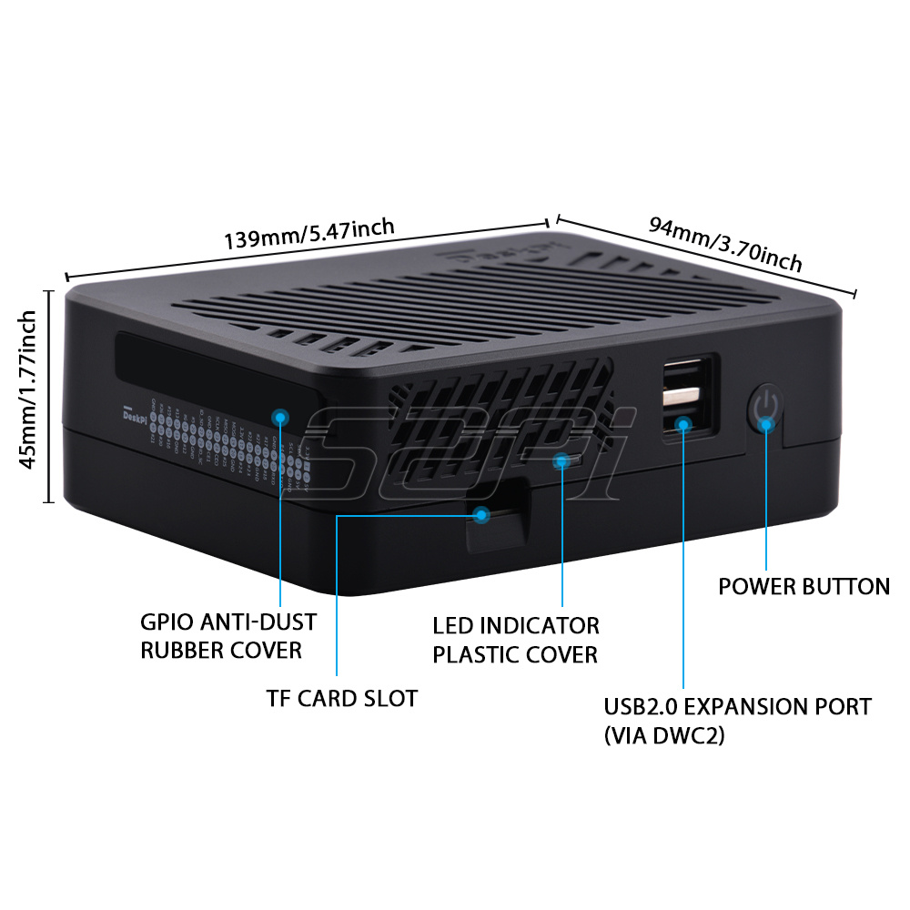 Obudowa 52Pi DeskPi Lite NAS z – Deskpi Super6C recenzja i cena