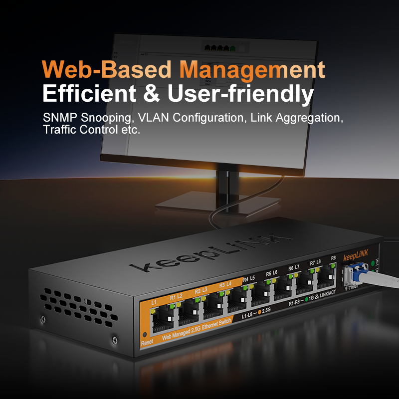 Przełącznik zarządzany KeepLiN – Sfp+ 10G Managed Switch 8 Port recenzja i cena